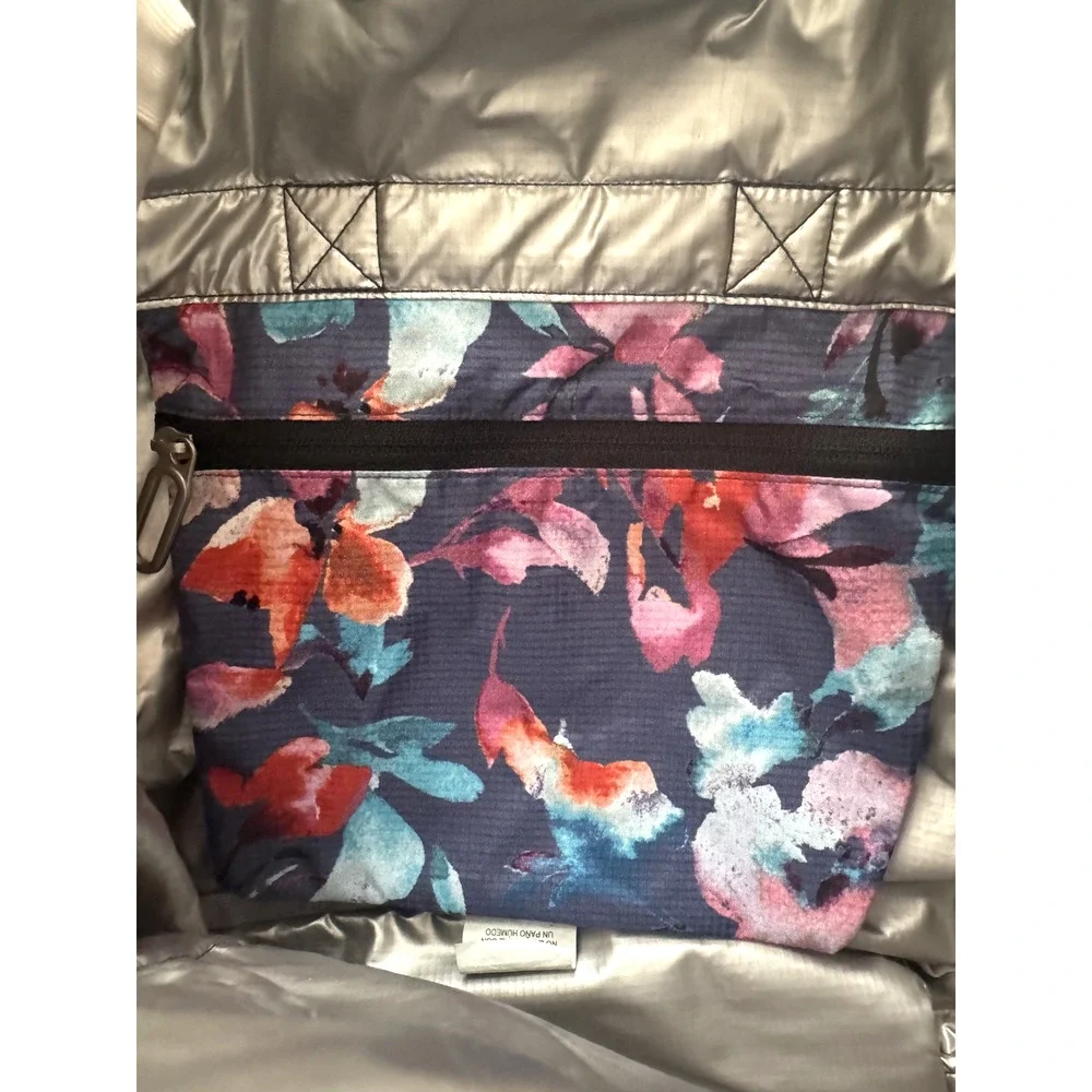 LeSportsac Voyager Backpack Blue Watercolor Floral Ripstop Small Ultra-Light